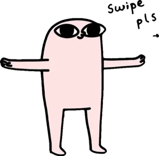 ➡️ Cartone animato, Personaggio, Divertente, Arte, Astratto telegram sticker