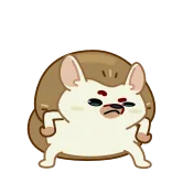 😒 ёжик, милый, животное, мультфильм telegram sticker
