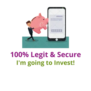 💵 You'll Like A Secure I'm going to be Invest! finanças, investimento, dinheiro, porquinho, aplicativo móvel, poupança, riqueza, segurança telegram sticker