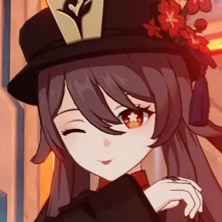 😉 Hu Tao Genshin Impact Anime, Videojuego, Genshin Impact, Hu Tao, Waifu, Lindo telegram sticker