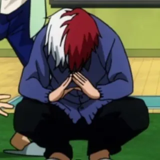 ❄️ Shoto Todoroki My Hero Academia Anime, My Hero Academia, Shoto Todoroki, Postać, MHA telegram sticker
