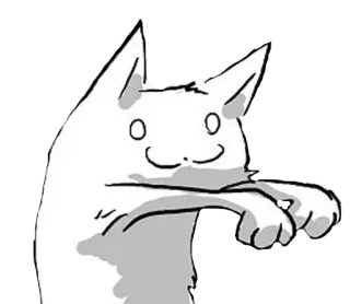 🐱 gato, animal, dibujos animados, lindo, meme, divertido telegram sticker