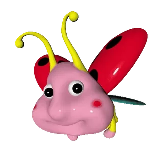🐞 mariquita, insecto, lindo, dibujos animados, bicho, animal, feliz whatsapp sticker