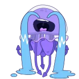 😭 kartun, menangis, sedih, air mata, ekspresi, emosi, ilustrasi telegram sticker