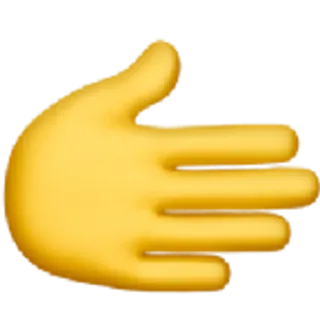 🫱 Mão, Arminha com os dedos, Gesto, Emoji telegram sticker