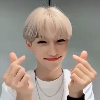 😊 serce, miłość, kpop, serce palcami, gest, azjatycki, idol telegram sticker