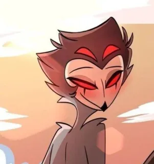 🦉 Stolas Helluva Boss burung hantu, iblis, neraka, pangeran, kartun telegram sticker