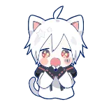 😍 cat, kawaii, cute, anime, character, animal, sticker telegram sticker