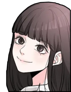 🙂 mulher, desenho animado, menina, ilustração, personagem, desenho telegram sticker