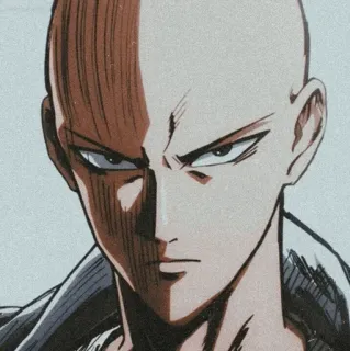 😡 Saitama One-Punch Man Saitama, One Punch Man, Anime, Held, Ernst, Manga telegram sticker