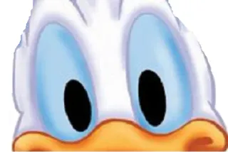 👀 Donald Duck Дональд Дак, мультфильм, дисней, персонаж, глаза telegram sticker