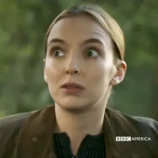 🌙 Villanelle Killing Eve villanelle, killing eve, serie, bbc america, jodie comer telegram sticker