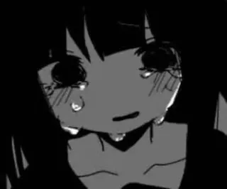 🌟 anime, khóc, buồn, cô gái, manga telegram sticker