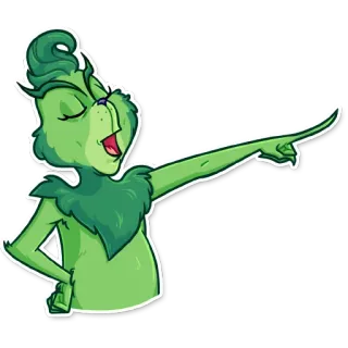👉 The Grinch How the Grinch Stole Christmas! Grinch, Navidad, Dibujos animados, Vacaciones, Dr. Seuss whatsapp sticker