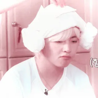 🕯 힝 person, kpop, porträt, handtuch, rosa telegram sticker