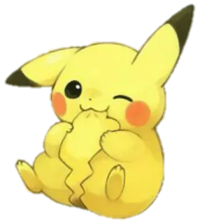 😉 Pikachu Pokemon โปเกมอน, ปิกาจู, ไฟฟ้า, น่ารัก, สัตว์ telegram sticker
