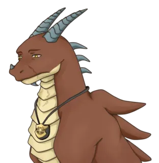 😞 dragón, policía, insignia, animal, dibujos animados, escamas whatsapp sticker