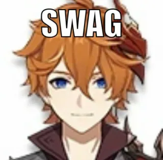 🤘 Tartaglia Genshin Impact SWAG anime, game, character, swag, genshin telegram sticker