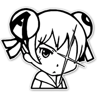 ❌ Anime Mädchen, Chibi, Sticker, Cartoon, Manga, Kunst telegram sticker