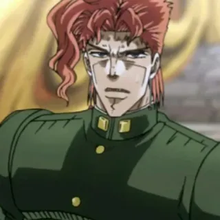 🤔 Noriaki Kakyoin JoJo's Bizarre Adventure Anime, Manga, Kakyoin, JoJo's Bizarre Adventure, Postać telegram sticker