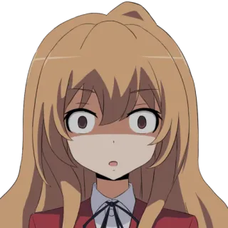 😟 Taiga Aisaka Toradora! Anime, Toradora, Taiga, Mignon, Autocollant whatsapp sticker