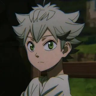 🐾 Asta Black Clover anime, character, Asta, Black Clover telegram sticker