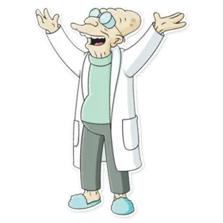 😄 Professor Farnsworth Futurama Cartone animato, Scienziato, Professore, Futurama, Eccentrico telegram sticker