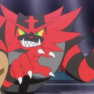 😈 Incineroar Pokemon pokemon, incineroar, fire, fighting telegram sticker