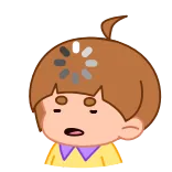 ⭐ Gudak loading, buffering, thinking, waiting, cartoon, cute, anime, confused telegram sticker