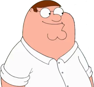 😃 Peter Griffin Family Guy 卡通, 彼得·格里芬, 恶搞之家, 动画, 喜剧 telegram sticker
