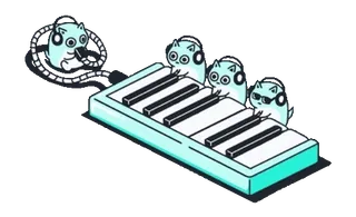 Blue Ham Ham telegram stickers