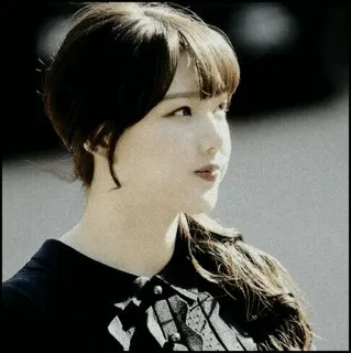 ⛲️ kobieta, portret, osoba, koreanka, profil, dziewczyna, azjatycka telegram sticker