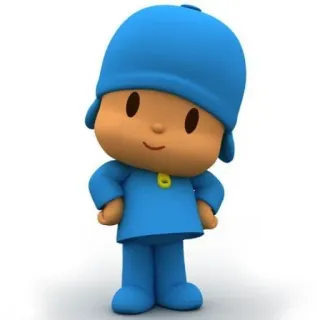 👯 Pocoyo dibujo animado, Pocoyo, niño, azul whatsapp sticker