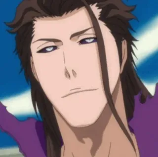 😌 Aizen Sosuke Bleach anime, villain, aizen, sosuke telegram sticker