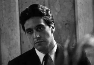 😐 Michael Corleone The Godfather film, kriminal, gangster, mafia, drama telegram sticker