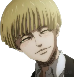 😊 Yelena Attack on Titan อนิเมะ, ผ่าพิภพไททัน, เยเลน่า, ตัวละคร, มังงะ, แอนิเมชัน telegram sticker