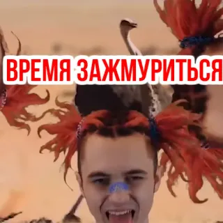 🌟 ВРЕМЯ ЗАЖМУРИТЬСЯ telegram sticker