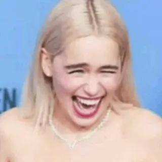 😂 riendo, mujer, feliz, celebridad, expresión whatsapp sticker