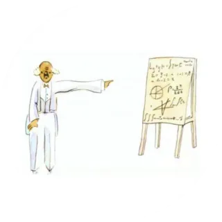 👑 hombre, matemáticas, profesor, ecuaciones, educación, ciencia telegram sticker