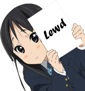 😣 Lewd Anime, Picante, Chica, Humor, Meme telegram sticker