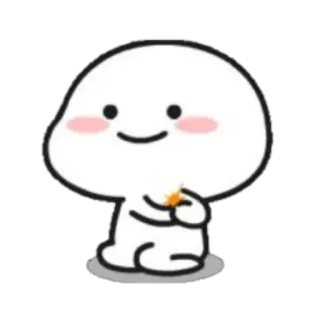 🪐 carino, blob, minimalista, felice, kawaii telegram sticker