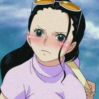 🌟 Nico Robin One Piece anime, cartoon, girl, nico robin, one piece, character telegram sticker