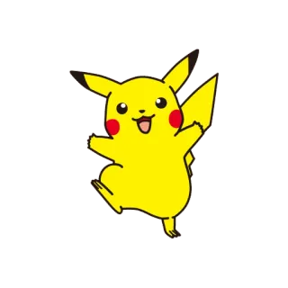 😊 Pikachu Pikachu, Pokémon, Desenho animado, Anime, Amarelo, Fofo telegram sticker