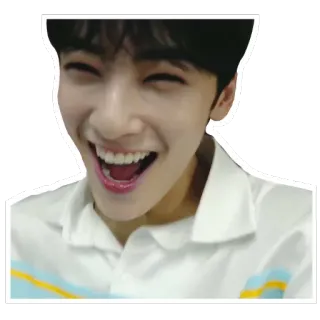 😃 kpop, ผู้ชาย, ยิ้ม, มีความสุข, ไอดอล, คน telegram sticker