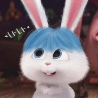 🐰 나나 Hase, Kaninchen, Cartoon, süß, Tier telegram sticker