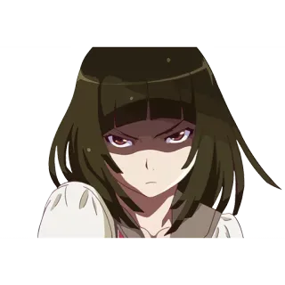 😠 anime, girl, angry, character telegram sticker