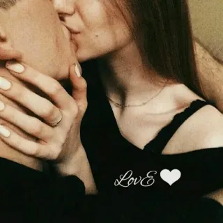 💋 Love love, kiss, couple, romance, heart, affection telegram sticker