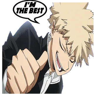 KATSUKI BAKUGO @STIKERFORALL whatsapp stickers