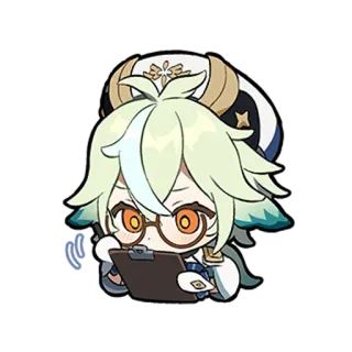🤔 Sucrose Genshin Impact Sucrose, Genshin Impact, Anime Charakter, Videospiel, süß, Klemmbrett telegram sticker