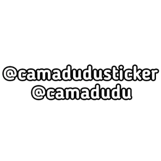 ✍ @camadudusticker
@camadudu Sticker, Sticker Camadudu, Camadudu, Mídia social, Nome de usuário telegram sticker